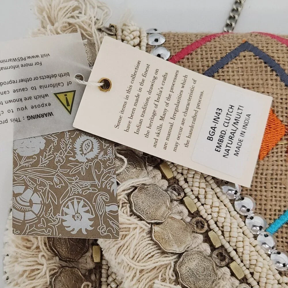 Antik Kraft Boho Tribal Embroidered Clutch Bag